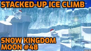 Super Mario Odyssey  Snow Kingdom Moon 48  StackedUp Ice Climb [upl. by Nadbus]