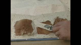 Using Sculptamold and Gypsolite to cover plaster cloth [upl. by Eerrahs]