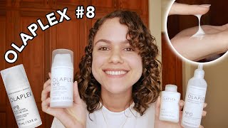 OLAPLEX 8  TRATAMIENTO DE REPARACION INTENSIVO 0 3 8 ¿funciona  Priscila [upl. by Linetta]