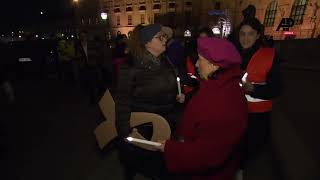 Light of Hope march held in Vienna to mark November 1938 pogroms [upl. by Nira310]