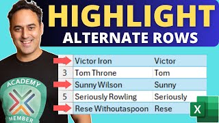 How to Alternate Row Colors in Microsoft Excel [upl. by Bourn40]