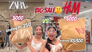 Zara VS HampM🌸🌷 Challenge video😍✨Big SALE Budget 10K Let’s see who wins🫢❤️😍Yashasvi Rajpoot [upl. by Milde]