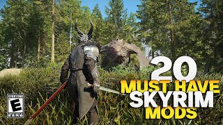 20 Must Have Skyrim Mods I NEVER Play Without in 2024 [upl. by Atsyrk]