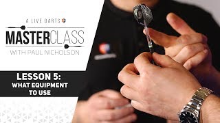 A Live Darts Masterclass  Lesson 5  Choosing the right equipment [upl. by Nirol]