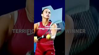 ARYNA SABALENKA TERRIFIC FOREHAND WINNER shorts [upl. by Arjan]