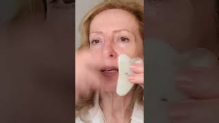 Quick Face Yoga Gua Sha for Sinus Congestion Facial Massage faceyoga guasha sinus facemassage [upl. by Aneeuqal]