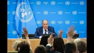 Lavrov Russia is Ready for a Lasting Peace in Ukraine with the West  UN Press Conference July 2024 [upl. by Malissia]