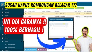 Cara Hapus Rombongan Belajar Dapodik 2025  Mudah  Dapodik2025 [upl. by Griselda]