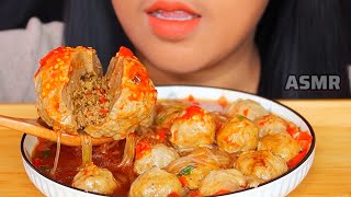 ASMR BAKSO MUKBANG INDONESIA ASMR asmrsounds eatingsounds bakso baksopedas [upl. by Laikeze789]