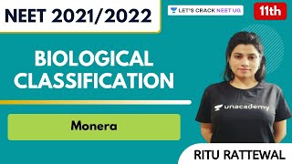 Biological Classification  Monera  Class 11th  NEET Biology  NEET 20212022 [upl. by Niu]