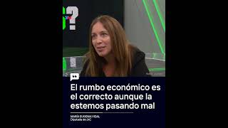 quotEl rumbo económico es correcto aunque la estemos pasando malquot Maria Eugenia Vidal JxC en ¿La Ves [upl. by Onej682]