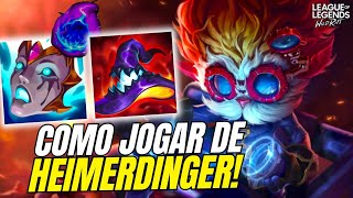 COMO JOGAR DE HEIMERDINGER  WILD RIFT [upl. by Mccreery]