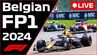 🔴F1 LIVE  Belgian Spa GP FP1  Commentary  Live Timing [upl. by Barboza]