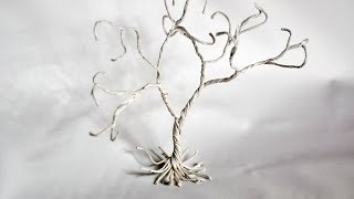 How to make a paper covered wire tree [upl. by Patsy]