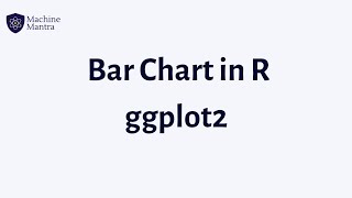 How to Draw a Bar Chart in R ggplot2  mtcars dataset Analysis in R [upl. by Lindo]