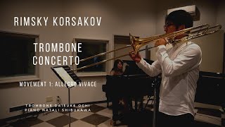 Concerto for Trombone 1mov  Nikolai Andreyevich RimskyKorsakov（トロンボーン協奏曲／リムスキー・コルサコフ） [upl. by Jurdi]