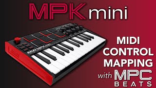 Akai Pro MPK Mini MK3  Hardware Setup amp Control Mapping in MPC Beats [upl. by Aelem290]