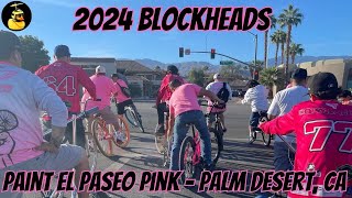 2024 Blockheads Paint El Paseo Pink BMX Ride Out  Palm Desert CA [upl. by Charmian733]