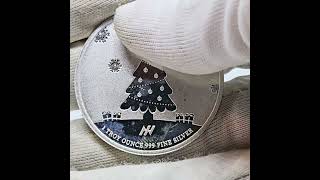 1 oz Silver Christmas Tree Round 2023 [upl. by Ahsille823]