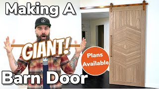 Making and Installing a Barn Door  Insanely Easy Barn Door [upl. by Gentry]