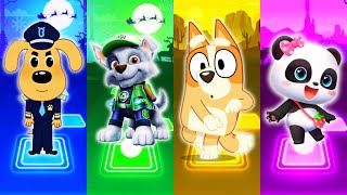 Sheriff Labrador  Paw Patrol  Bluey Bingo  BabyBus  Tiles Hop EDM Rush [upl. by Chun]