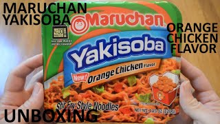 Unboxing Maruchan Orange Chicken Flavor Yakisoba Stir Fry Style Noodles [upl. by Isis]