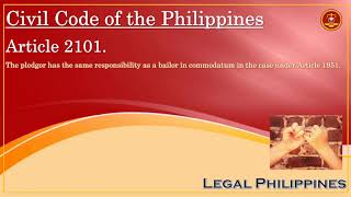 Civil Code of the Philippines Article 2101 [upl. by Hestia]