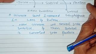 Glucose Sorbitol Pathway  Cataract [upl. by Huntington]