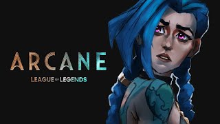 Arcane Jinx Powder Speed paint in Procreate [upl. by Keen]