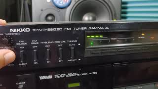 NIKKO GAMMA 20 Synthesized FM Radio Tuner  rack mount [upl. by Isnam]