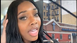 Yandy Smith rides through her old hood in New York with her Daughter Infinity [upl. by Lytsirk]