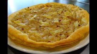 TARTE FINE AUX OIGNONS DE ROSCOFF [upl. by Ednargel576]