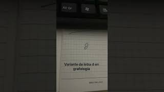 grafología variante de letra D ￼ [upl. by Park]