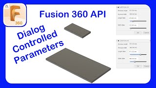 Intro to API in Fusion 360 Part 11  Control a User Parameters with a Slider Dialog fusion360 api [upl. by Welton]