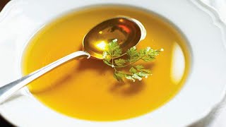 Consomme Clear Soup RecipeSlow CookingGood For The Sick And Kids Italian Brodo [upl. by Karlie914]