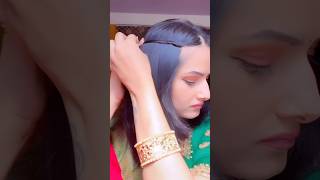 Easy Hairstyles on Saree sareehairstyle hairstyle easyhairstyles shorts ytshorts hairtutorial [upl. by Leryt966]