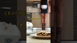 Pea vs Whipped Cream Apfelstrudel Crushing Food in Heels Oddly Satisfying ASMR [upl. by Ethelind]