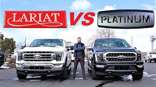 2023 Ford F150 Lariat VS 2023 Ford F150 Platinum Which Ford Should You Buy [upl. by Eimareg]