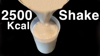 SCHNELLER zunehmen 2500Kcal Shake in 1 Minute weight gainer selber machen [upl. by Oj]