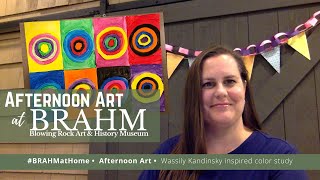 How to paint Kandinsky circles with Ms Jennifer at BRAHM [upl. by Beal]