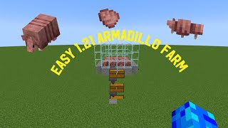 Easy 121 armadillo Farm ￼works on both bedrock and Java￼ [upl. by Siduhey]