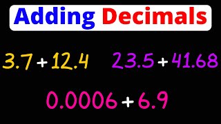 How to Add Decimals  Place Values  PreAlgebra  Eat Pi [upl. by Gan146]