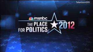 MSNBC Election Night Open 2012 [upl. by Leede]