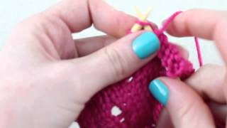 Simple Stylish Stricken  Tutorial Muster Bibliothek 8 Senkrechtes Lochmuster [upl. by Corbie]