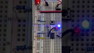 1st Capacitor Setting Time Limit to Low Trigger Input of 555 Monostable Mode howto electronic diy [upl. by Onibag]