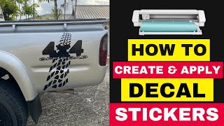 How to Make Decal Stickers  Using Oracal 651 vinyl [upl. by Notnerb800]