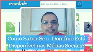 Como Saber Se o Dominio Está Disponível nas Mídias Sociais [upl. by Wessling]