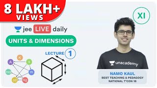 JEE Mains Units amp Dimensions L 1  Class 11  Unacademy JEE  IIT JEE Physics  Namo Kaul [upl. by Genet]