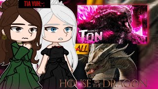 house of the dragon react Godzilla e king ghidorah papyrus da batata e ALL place gacha 100 [upl. by Otnicaj182]