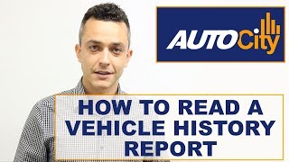 How To Read A Vehicle History Report CARFAX AutoCheck [upl. by Mellen]